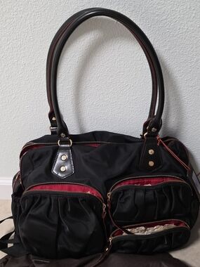 MZ Wallace NEW RARE Kate Black Bedford W Black Oxford $390 NWT TRAVEL DIAPER BAG